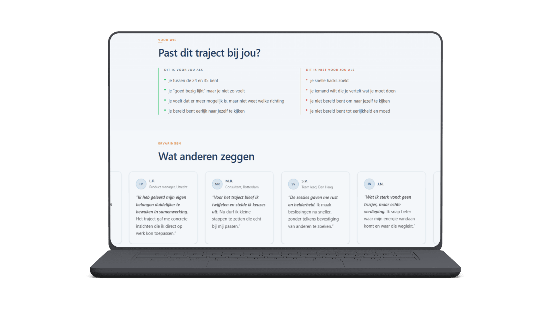 Coaching Website screenshot 2